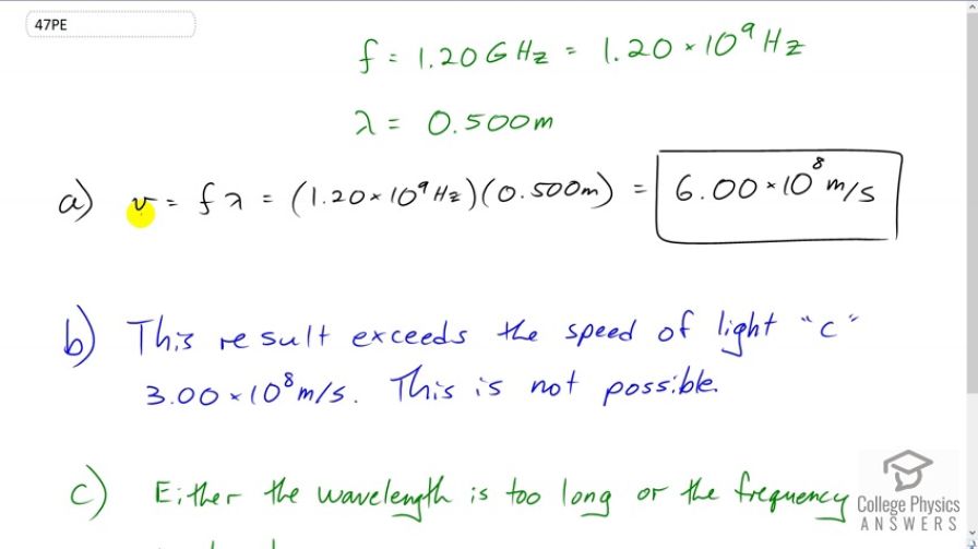OpenStax College Physics, Chapter 24, Problem 47 (PE) video thumbnail
