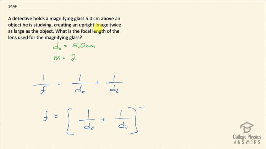 OpenStax College Physics, Chapter 25, Problem 14 (AP) video thumbnail