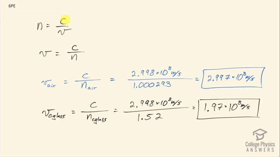 OpenStax College Physics, Chapter 25, Problem 6 (PE) video thumbnail