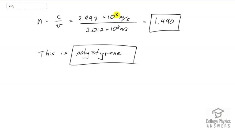 OpenStax College Physics, Chapter 25, Problem 7 (PE) video thumbnail