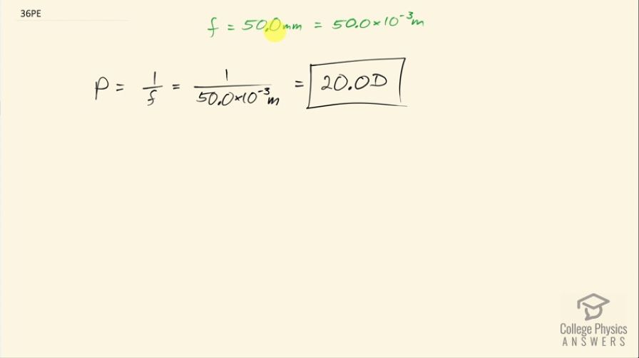 OpenStax College Physics, Chapter 25, Problem 36 (Problems & Exercises)