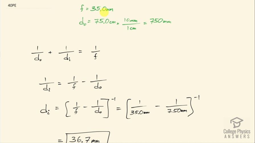 OpenStax College Physics, Chapter 25, Problem 40 (PE) video thumbnail