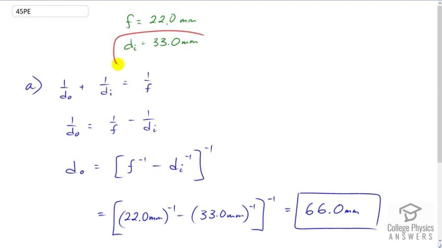 OpenStax College Physics, Chapter 25, Problem 45 (Problems & Exercises)