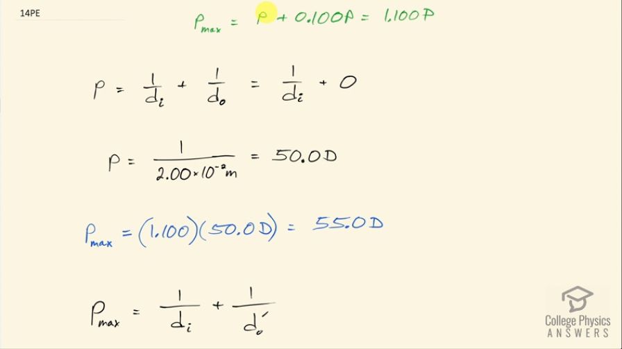 OpenStax College Physics, Chapter 26, Problem 14 (Problems & Exercises)