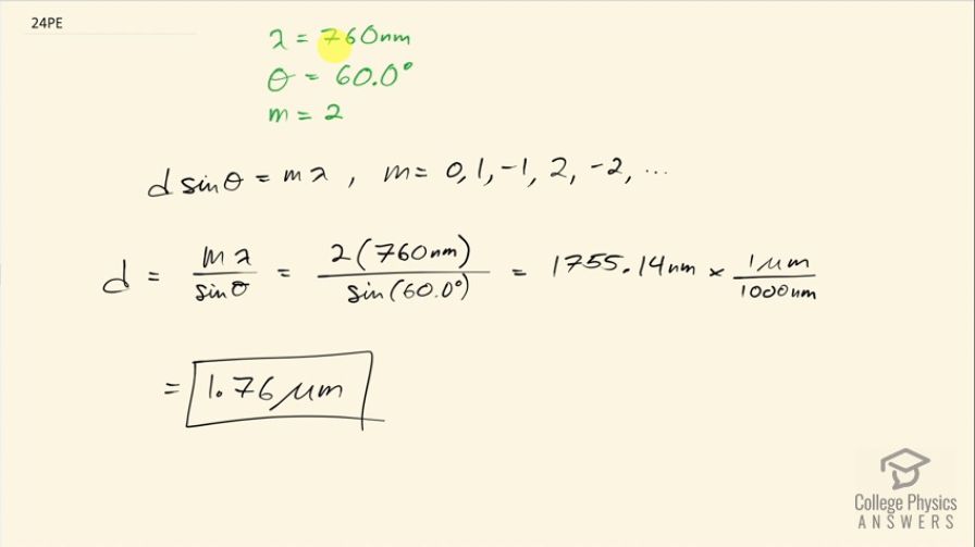 OpenStax College Physics, Chapter 27, Problem 24 (PE) video thumbnail