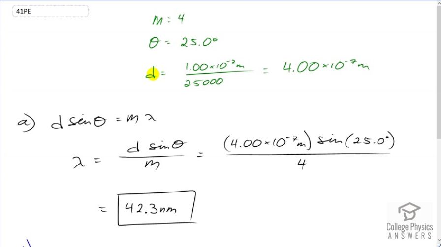 OpenStax College Physics Answers, Chapter 27, Problem 41 video poster image.