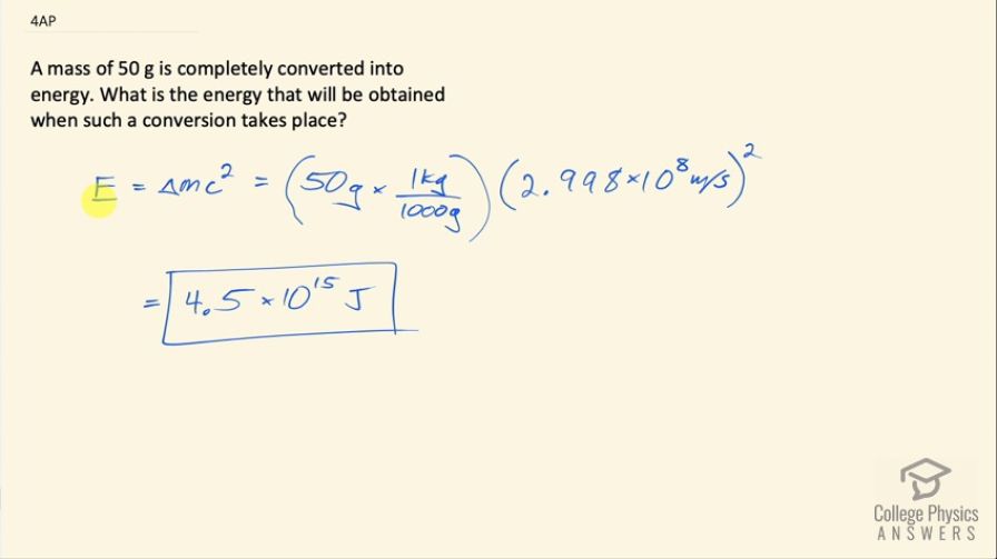OpenStax College Physics, Chapter 28, Problem 4 (AP) video thumbnail