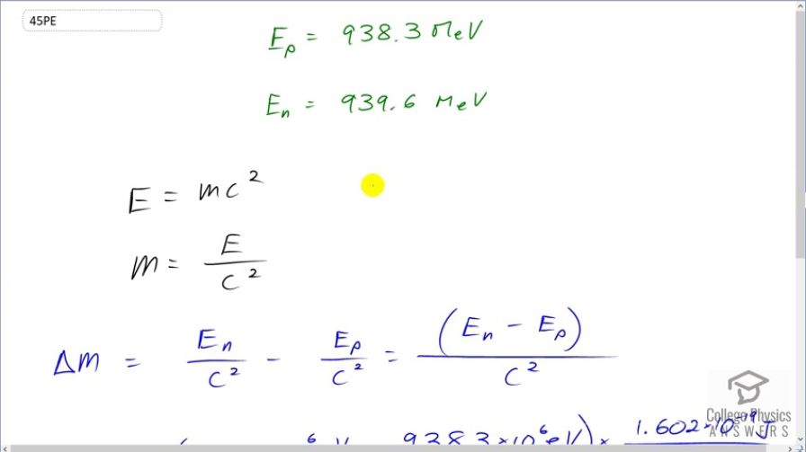 OpenStax College Physics, Chapter 28, Problem 45 (PE) video thumbnail