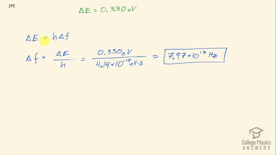 OpenStax College Physics, Chapter 29, Problem 2 (PE) video thumbnail