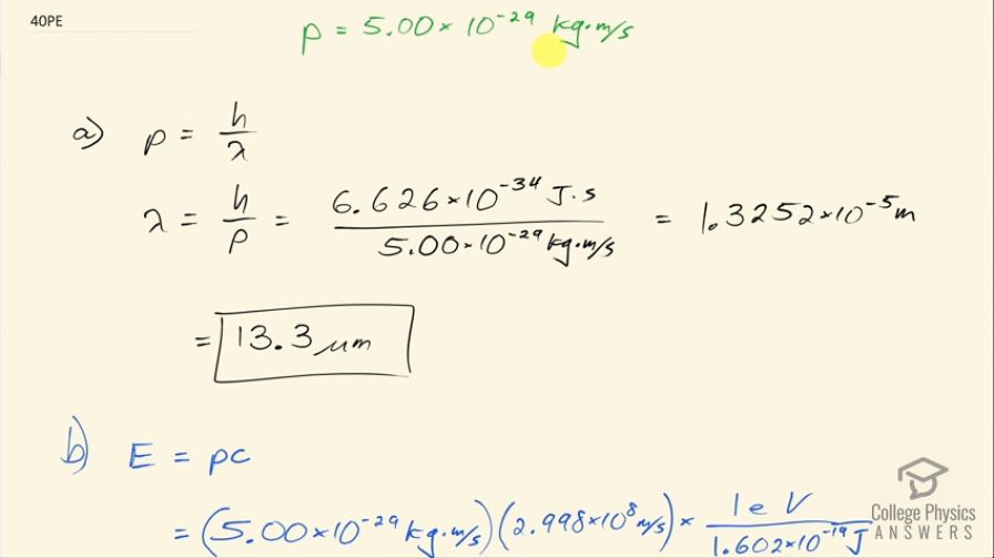 OpenStax College Physics, Chapter 29, Problem 40 (Problems & Exercises)