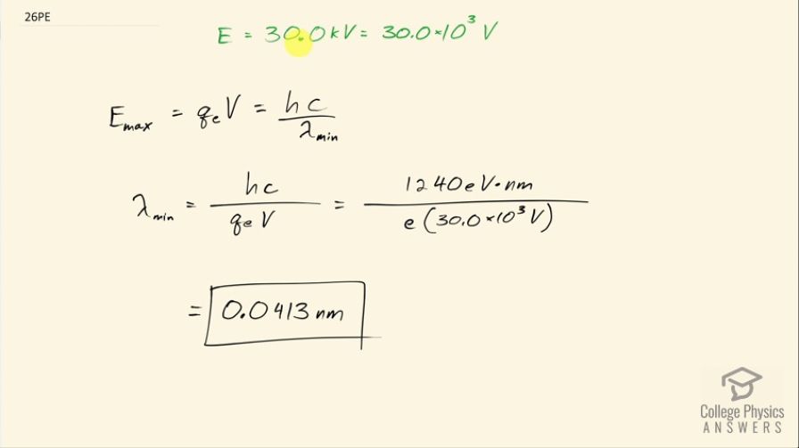 OpenStax College Physics, Chapter 30, Problem 26 (PE) video thumbnail