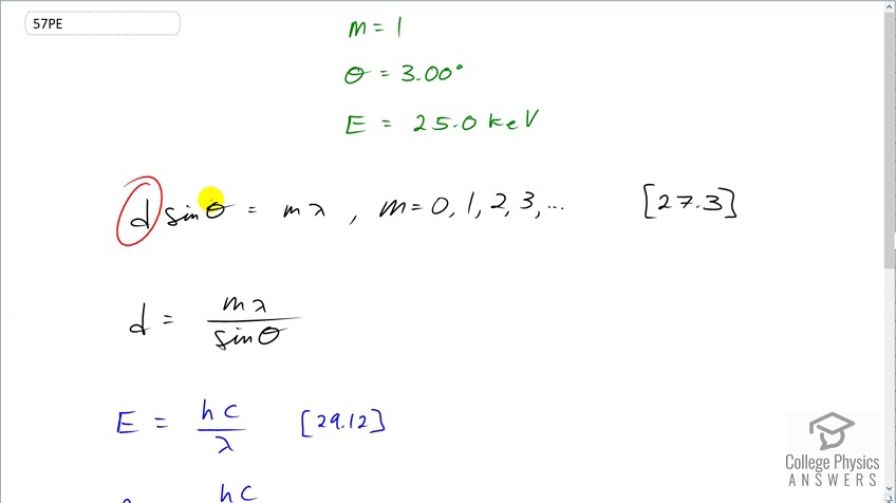 OpenStax College Physics, Chapter 30, Problem 57 (PE) video thumbnail