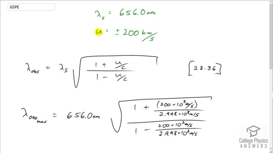 OpenStax College Physics, Chapter 30, Problem 65 (PE) video thumbnail