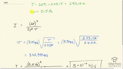 OpenStax College Physics Answers, Chapter 17, Problem 14 video poster image.
