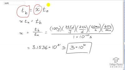 OpenStax College Physics Answers, Chapter 1, Problem 31 video poster image.