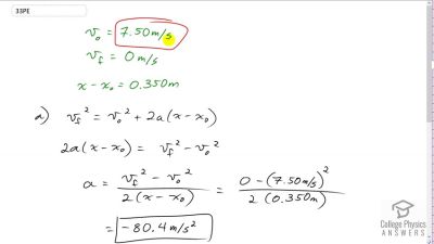 OpenStax College Physics Answers, Chapter 2, Problem 33 video poster image.