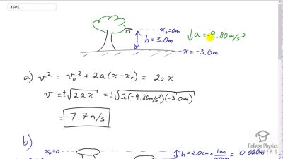 OpenStax College Physics Answers, Chapter 2, Problem 35 video poster image.