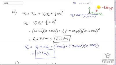 OpenStax College Physics Answers, Chapter 2, Problem 41 video poster image.