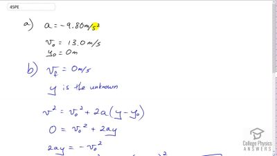 OpenStax College Physics Answers, Chapter 2, Problem 45 video poster image.