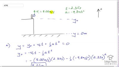 OpenStax College Physics Answers, Chapter 2, Problem 47 video poster image.