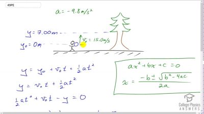 OpenStax College Physics Answers, Chapter 2, Problem 49 video poster image.