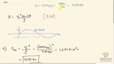 OpenStax College Physics Answers, Chapter 3, Problem 50 video poster image.