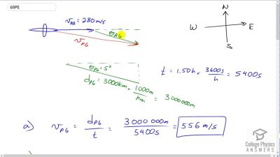 OpenStax College Physics Answers, Chapter 3, Problem 69 video poster image.