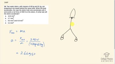 OpenStax College Physics Answers, Chapter 4, Problem 14 video poster image.