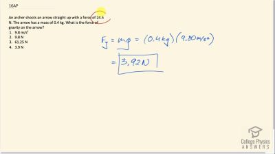 OpenStax College Physics Answers, Chapter 4, Problem 16 video poster image.
