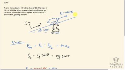 OpenStax College Physics Answers, Chapter 4, Problem 22 video poster image.