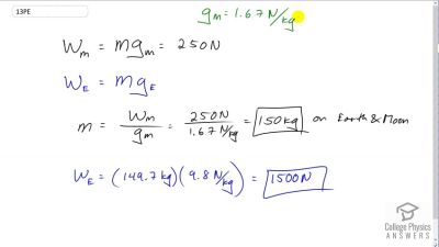 OpenStax College Physics Answers, Chapter 4, Problem 13 video poster image.