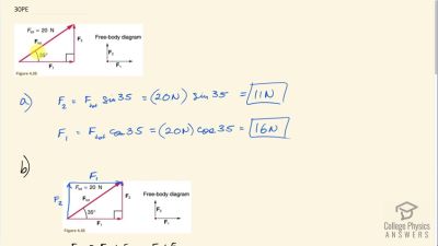 OpenStax College Physics Answers, Chapter 4, Problem 30 video poster image.