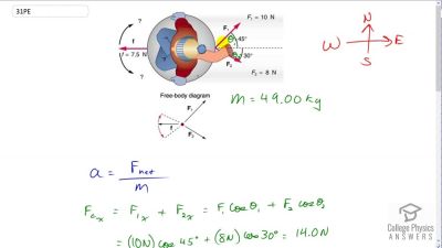 OpenStax College Physics Answers, Chapter 4, Problem 31 video poster image.