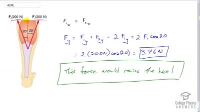 OpenStax College Physics Answers, Chapter 4, Problem 41 video poster image.