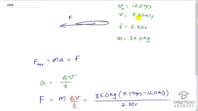 OpenStax College Physics Answers, Chapter 4, Problem 43 video poster image.