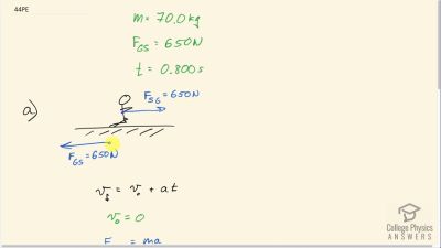 OpenStax College Physics Answers, Chapter 4, Problem 44 video poster image.