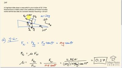 OpenStax College Physics Answers, Chapter 5, Problem 2 video poster image.