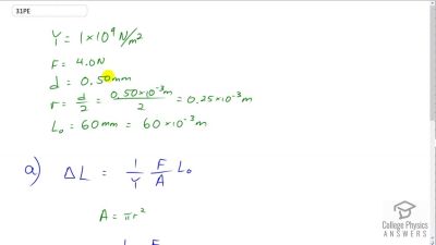 OpenStax College Physics Answers, Chapter 5, Problem 31 video poster image.