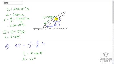 OpenStax College Physics Answers, Chapter 5, Problem 39 video poster image.