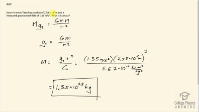 OpenStax College Physics Answers, Chapter 6, Problem 4 video poster image.