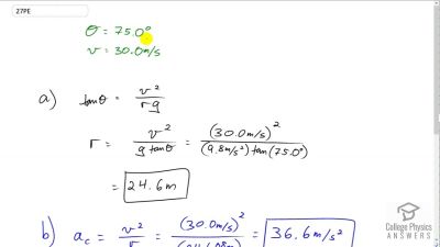 OpenStax College Physics Answers, Chapter 6, Problem 27 video poster image.