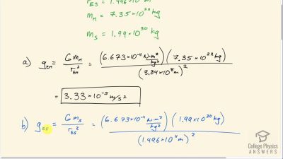 OpenStax College Physics Answers, Chapter 6, Problem 34 video poster image.