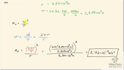 OpenStax College Physics Answers, Chapter 6, Problem 38 video poster image.