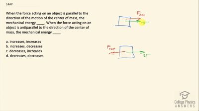 OpenStax College Physics Answers, Chapter 7, Problem 14 video poster image.
