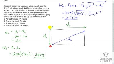 OpenStax College Physics Answers, Chapter 7, Problem 31 video poster image.