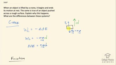 OpenStax College Physics Answers, Chapter 7, Problem 34 video poster image.