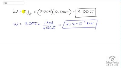 OpenStax College Physics Answers, Chapter 7, Problem 1 video poster image.