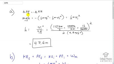 OpenStax College Physics Answers, Chapter 7, Problem 25 video poster image.