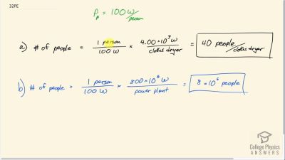 OpenStax College Physics Answers, Chapter 7, Problem 32 video poster image.
