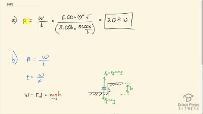 OpenStax College Physics Answers, Chapter 7, Problem 36 video poster image.